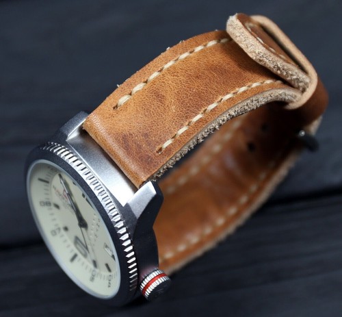 Braun leder uhrenarmband weich - uhrenarmband,