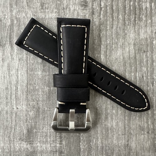 26mm schwarzes leder - 26mm,